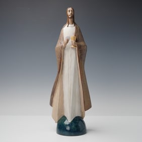 Lladro Porcelain Gres Sculpture, Bread of Life 1012366