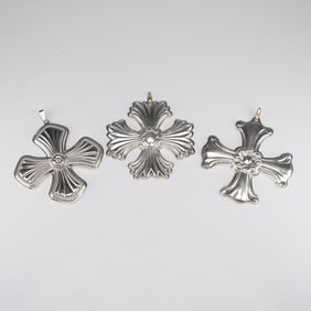Reed & Barton Sterling Silver Christmas Cross - 1996, 2001, & 2014