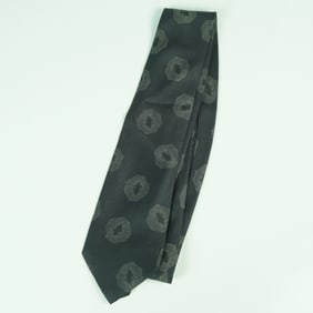 Valentino Black Patterned Silk Necktie