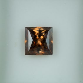 5.37 CT Golden Brown Russian Strontium Titanate Gemstone