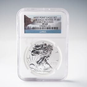 2013 West Point Eagle Reverse Proof Silver Dollar PF69 NGC Early Releases
