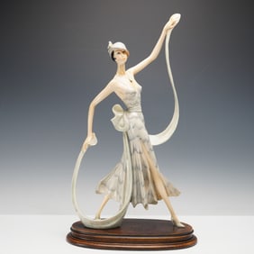 Amilcare Santini (Italian, 1910-1975) Art Deco Lady Sculpture