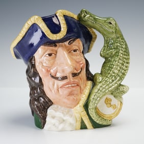 Royal Doulton Large Character Jug, Captain Hook D6597
