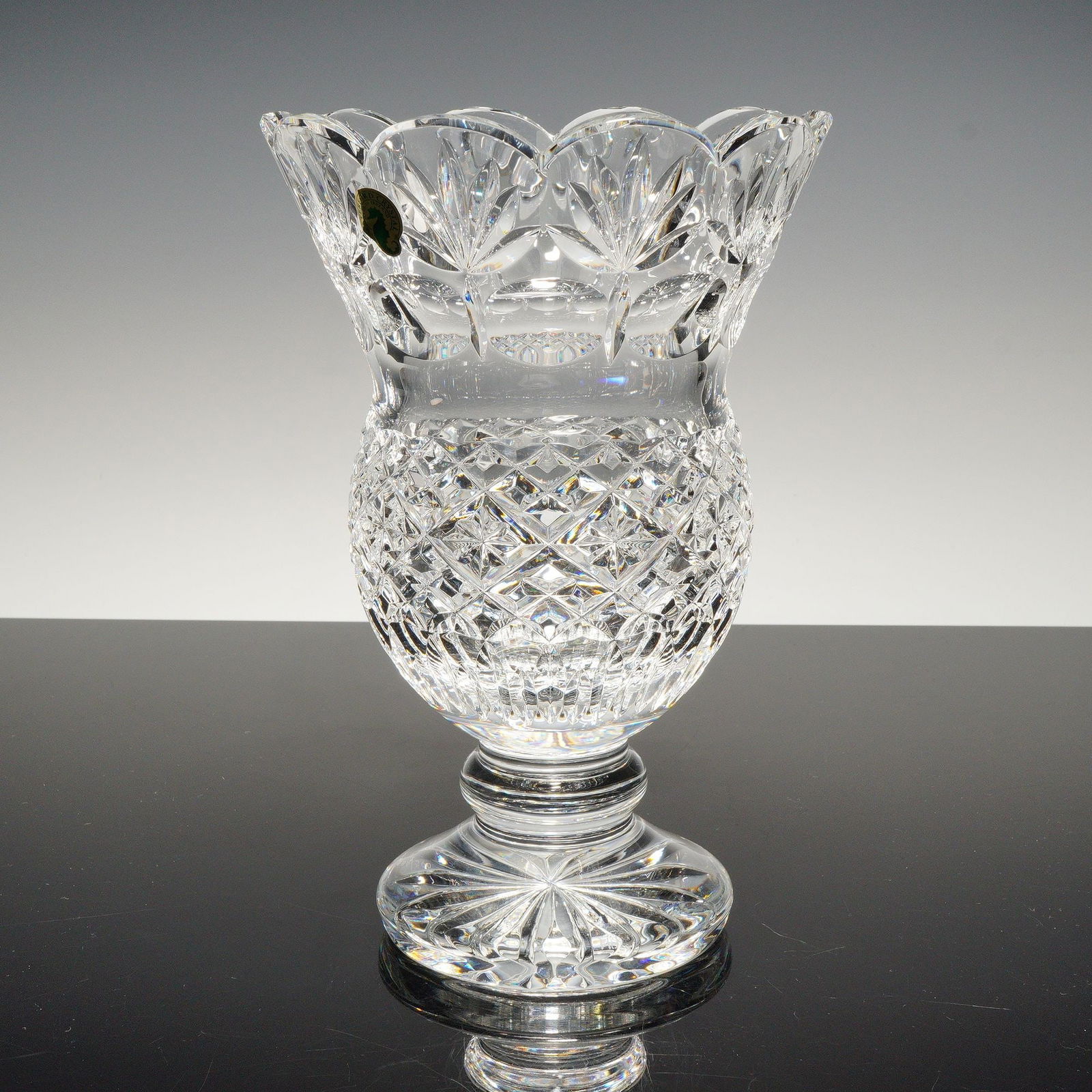 Waterford Crystal Thistle Vase, Fitzwilliam (1 of 5)