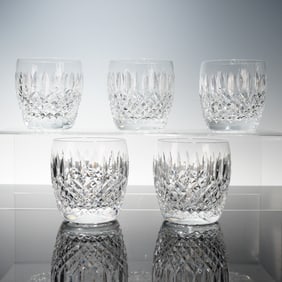 5pc Waterford Crystal Old Fashioned, Ballybay