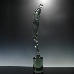 Pino Signoretto Murano Art Glass Sculpture, Grazia