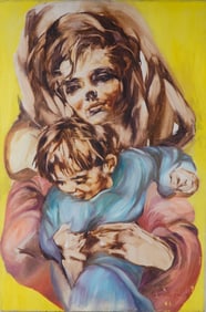 Hyacinthe Kuller Baron (American b. 1936) Oil on Canvas Painting, Signed