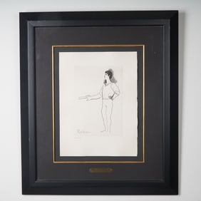 Pablo Picasso (Aft.) Limited Edition Etching on Paper, Ballet Dancer