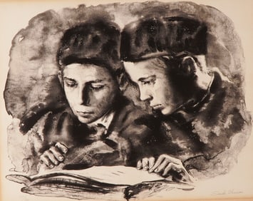 Sandu Liberman (Romanian 1923-1977) Lithograph on Paper, Signed & Numbered