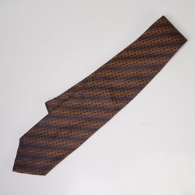 Givenchy Paris  Silk Tie, Geometric Pattern