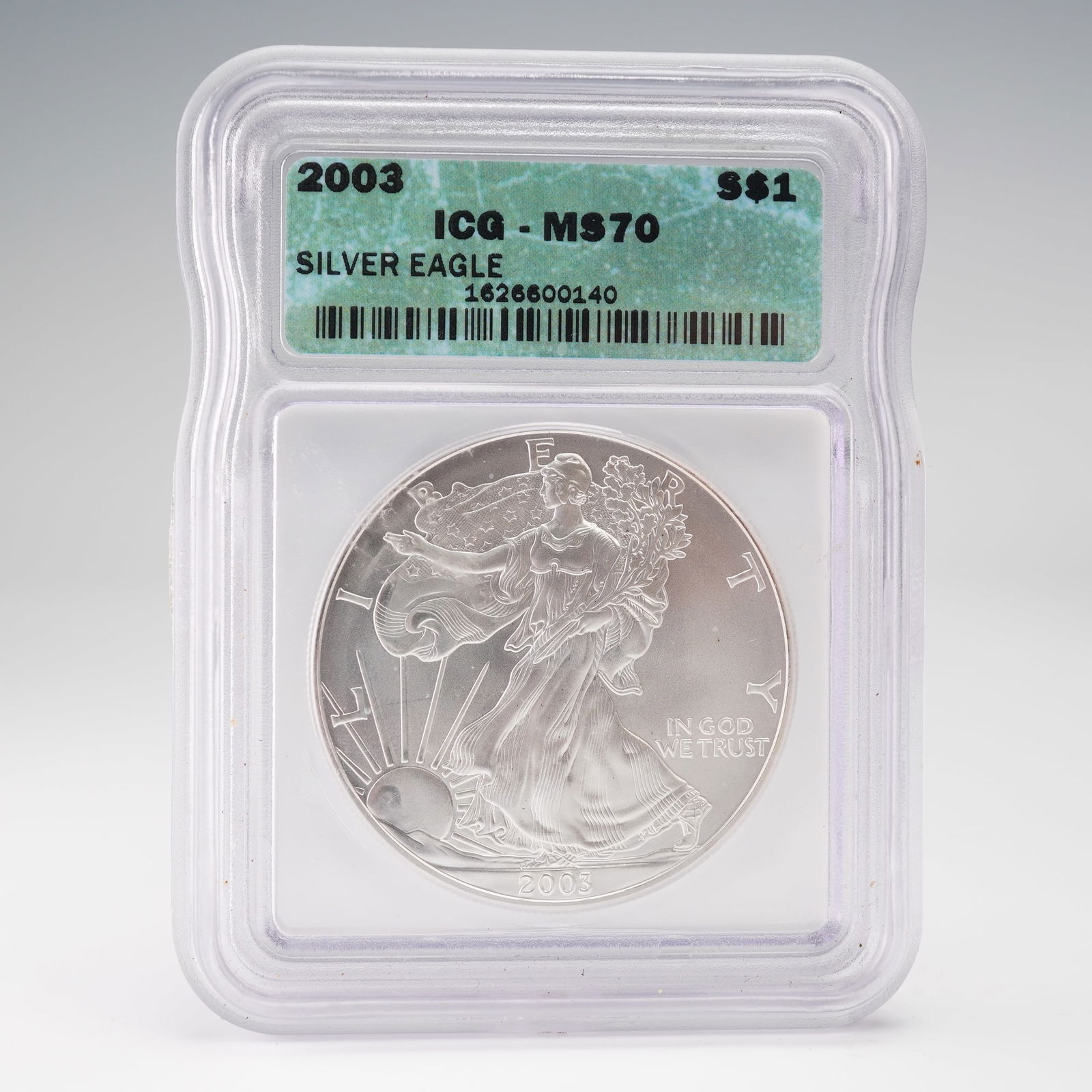 2003 American Silver Eagle $1 Coin ICG Graded MS70 (1 of 2)