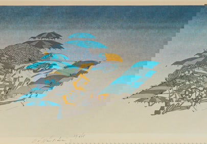 Jean Paul Griffouliere Color Lithograph on Paper, Signed & Numbered