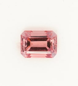 1.55 CT Pink Tourmaline Emerald Cut Gemstone