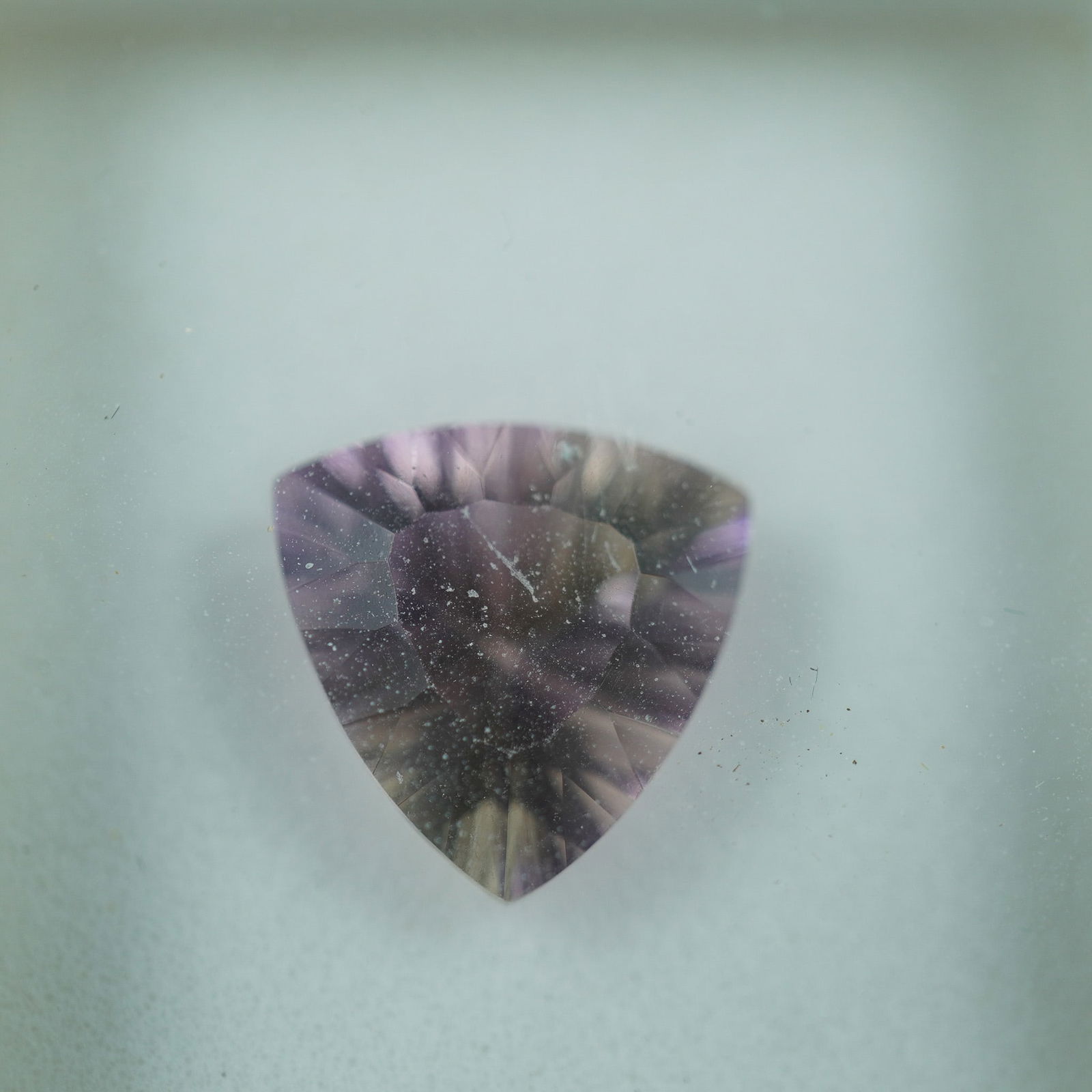 3.40 CT Amethyst Trillion Cut Gemstone (1 of 2)