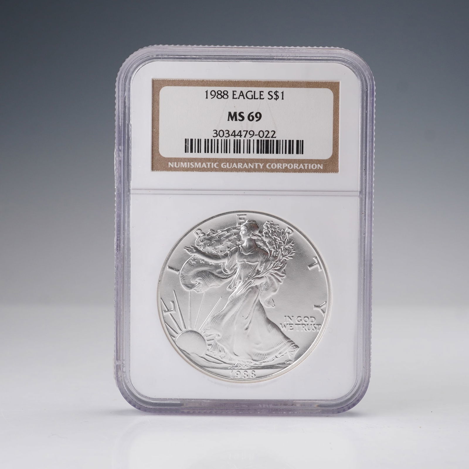 1988 American Silver Eagle Dollar Coin NGC Graded MS 69 (1 of 4)