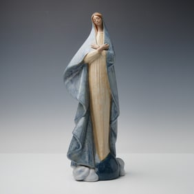 Lladro Gres Porcelain Sculpture, Holy Mother 1012365