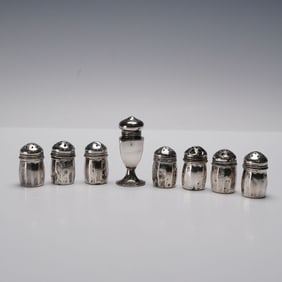 8pc Sterling Silver Miniature Seasoning Shakers