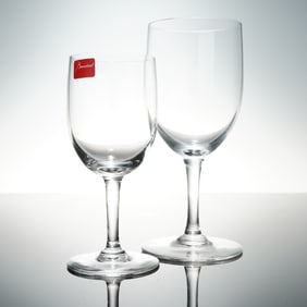 2pc Baccarat Crystal Wine Glasses, Perfection