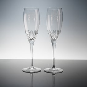 Pair of Mar A Lago Champagne Flutes