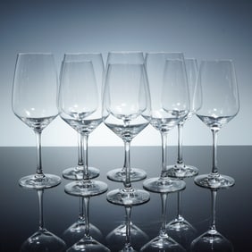 8pc Schott Zwiesel Crystal Wine Glasses