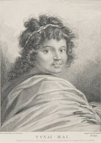 William Hodges (British 1744-1797) Engraving of Polynesian Tynai Mai