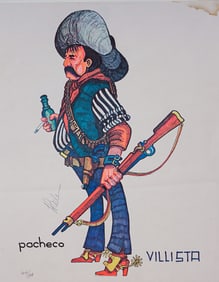 Ferdie Pacheco, Lithograph on Paper, Villista, Signed & Numbered