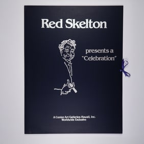 Red Skelton, Limited Edition Hand-Signed Lithograph w/ Original Portfolio