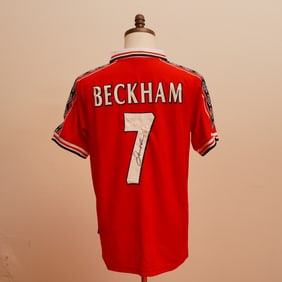 David Beckham Signed Manchester United 1999 Home Shirt w/ COA