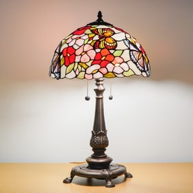 Stained Glass Butterfly Table Lamp