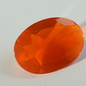 0.35 CT Mexican Fire Opal Oval Cut Gemstone