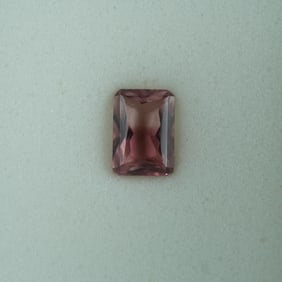 1.00 CT Pink Tourmaline Emerald Cut Gemstone