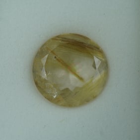7.75 CT Rutilated Quartz Round Cut Gemstone