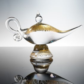 Walt Disney Classics Glass Figurine, Aladdin's Lamp