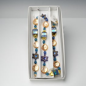 Christopher Radko Sissy in Seattle Glass Holiday Dreidel Garland