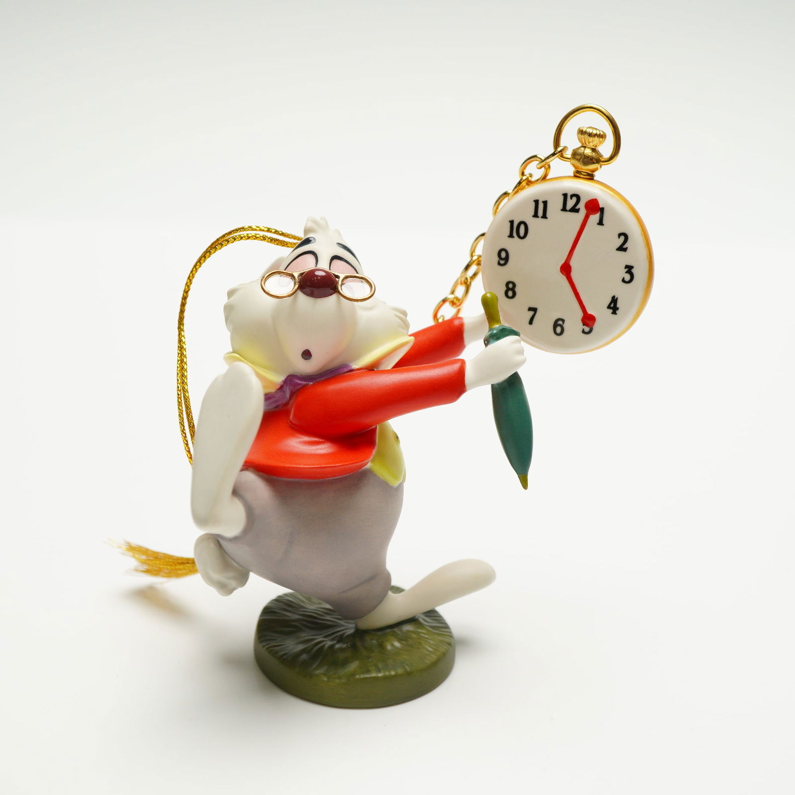 Walt Disney Figurine Ornament, White Rabbit No Time to Say Hello-Goodbye! (1 of 5)