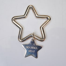 Tiffany & Co. Sterling Silver Mamma Mia! Broadway Star Key Ring