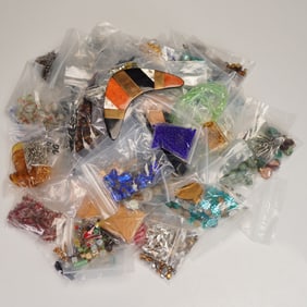 Lot of Assorted Beads and Costume Jewelry