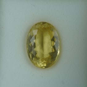 6.00 CT Golden Beryl Oval Cut Gemstone