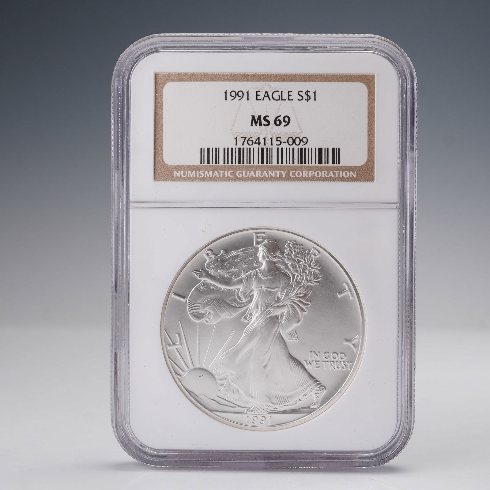 1991 American Silver Eagle Dollar NGC Graded MS69 (1 of 4)