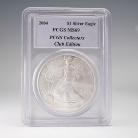 2004 American Silver Eagle PCGS MS69