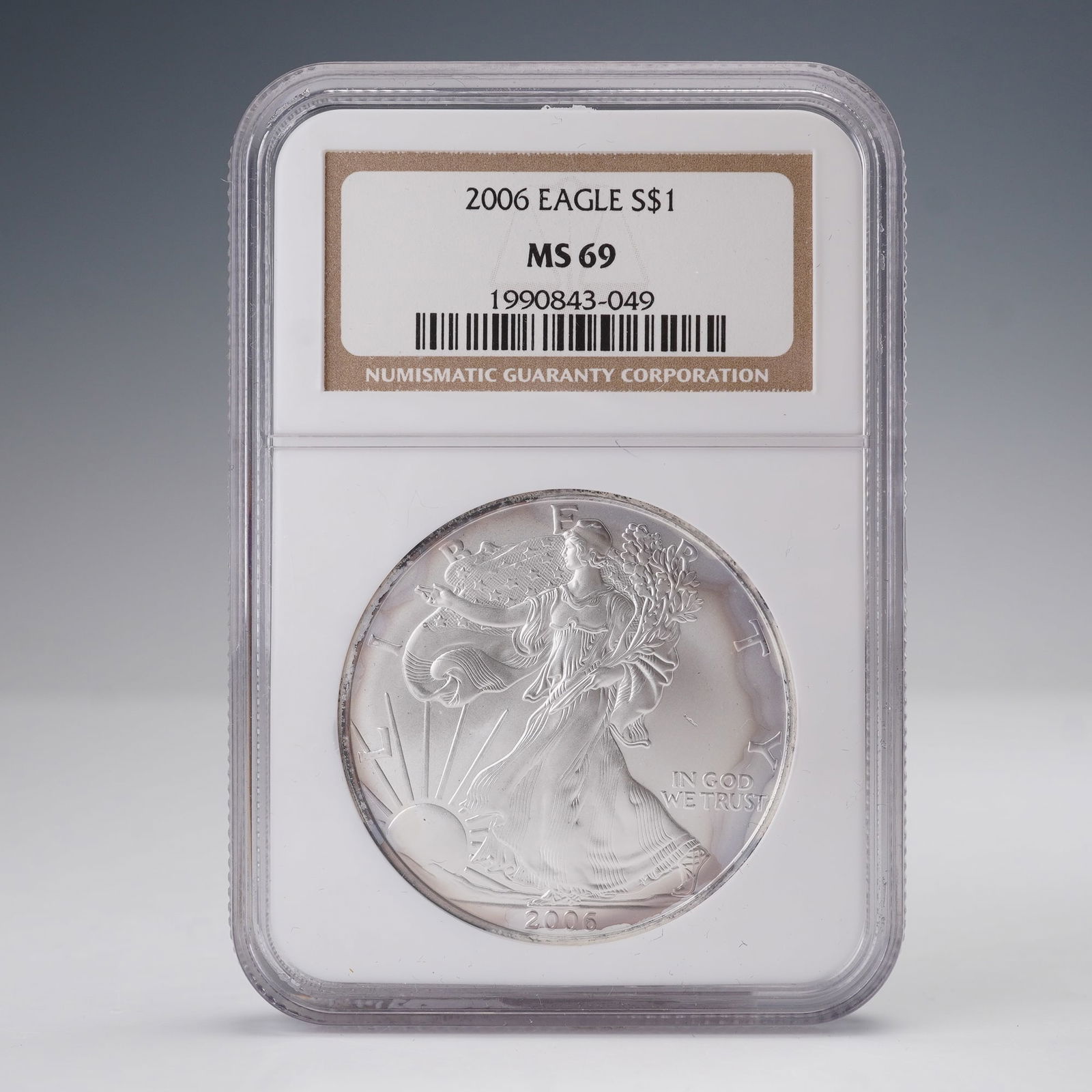 2006 American Silver Eagle Dollar Coin NGC Graded MS 69 (1 of 4)