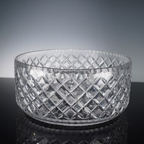 Ceska Crystal Centerpiece Bowl, Canterbury