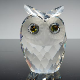 Swarovski Crystal Figurine, Owl Large