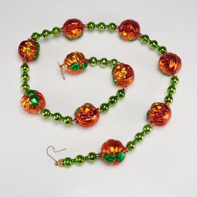 Christopher Radko Halloween Garland, Pumpkins
