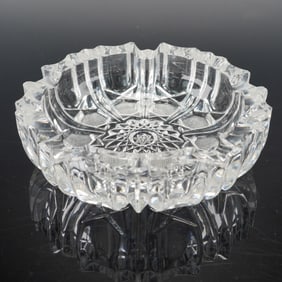 Clear Cut Crystal Ashtray