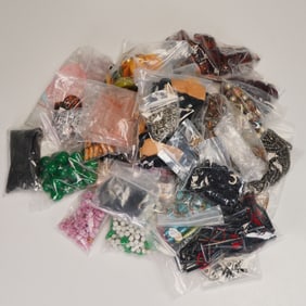 Lot of Assorted Beads and Costume Jewelry