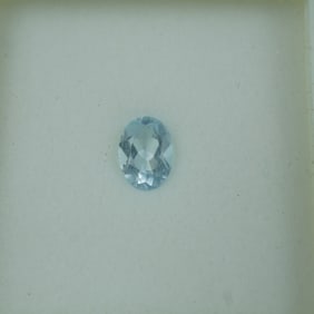 0.75 CT Aquamarine Oval Cut Gemstone