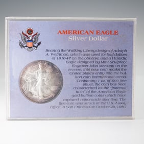 1990 American Silver Eagle Dollar Type 1