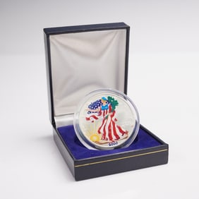 2000 American Silver Eagle Colorized Dollar