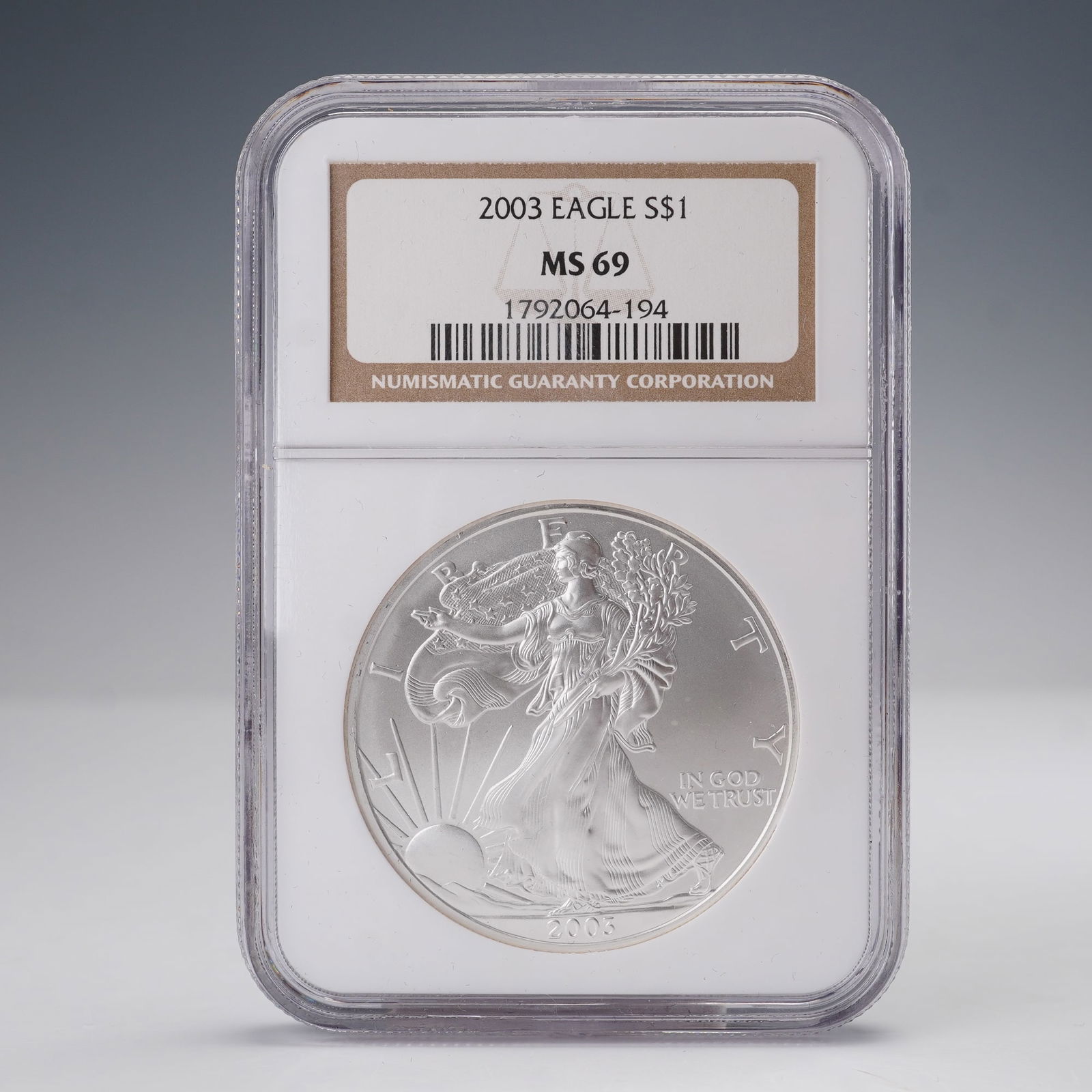 2003 American Silver Eagle Dollar Coin NGC Graded MS 69 (1 of 4)